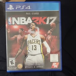 NBA 2K17 PS4 Video Game - Blue, White, Red Artwork